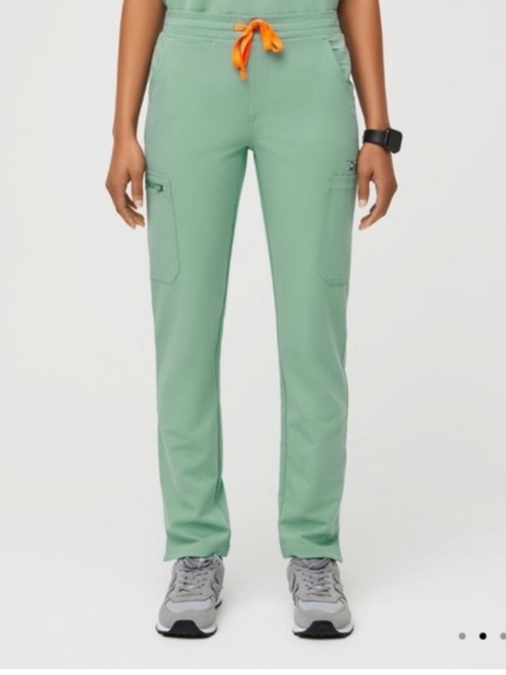 Figs Women’s Yola High Waisted Skinny Scrub Pants in Jade Green XStall